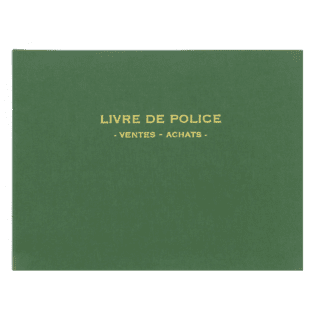 14172 - Registre "Livre de police pour Bijoutiers - Ventes / Achats" - 210 x 300 - 200 pages