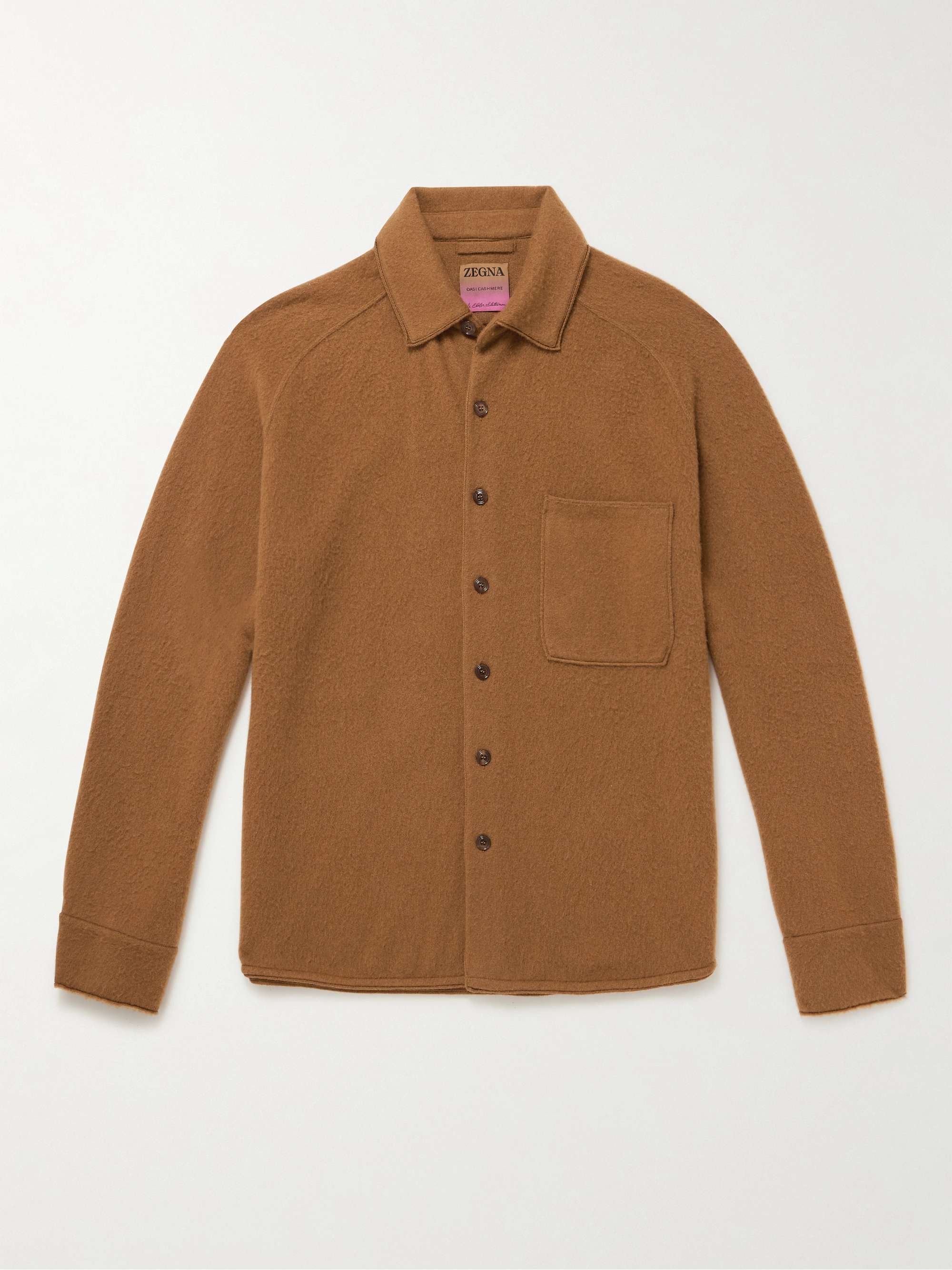 ZEGNA X THE ELDER STATESMAN Brushed Oasi Cashmere Shirt for Men | MR PORTER