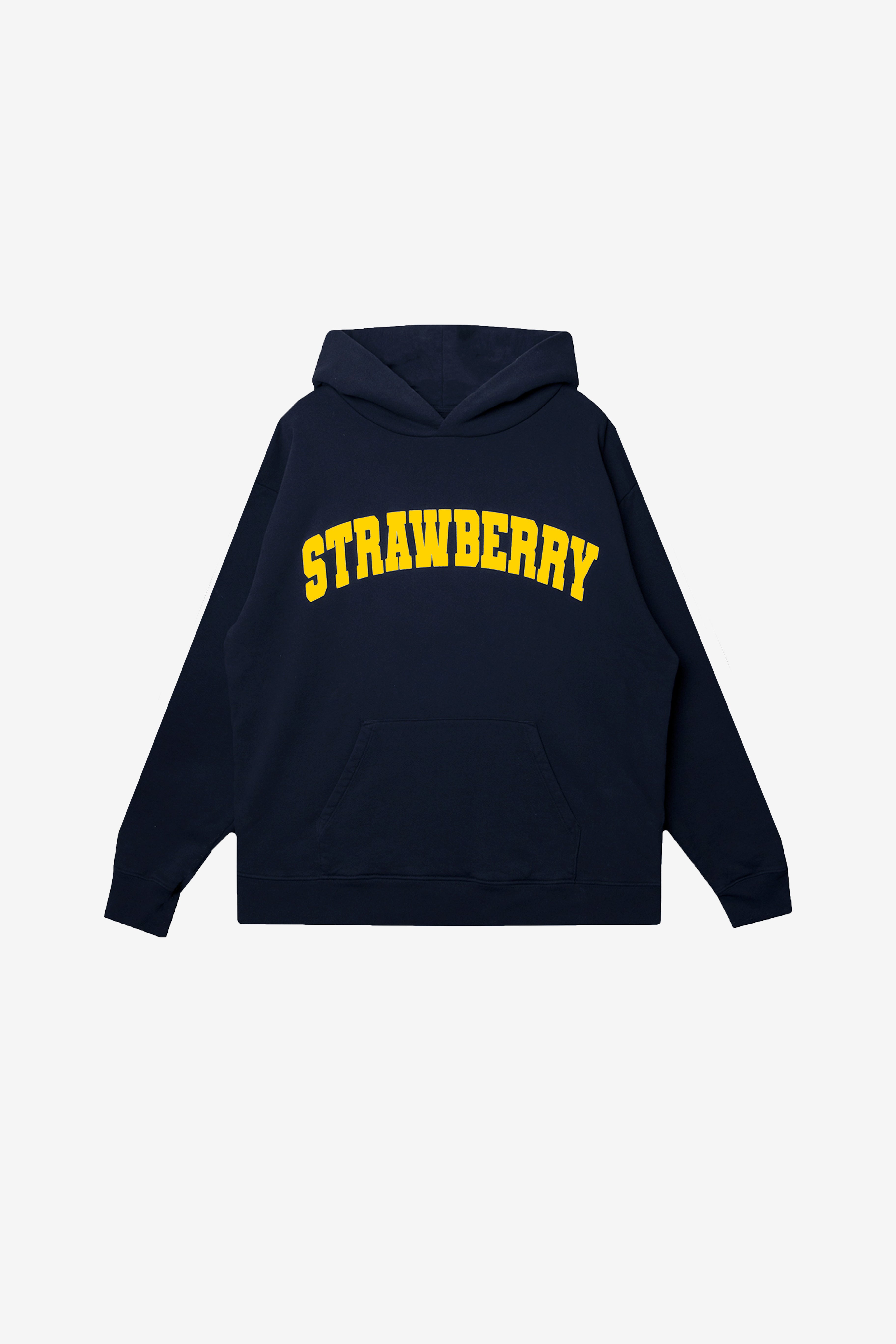 NavyYellow Strawberry Arched Hoodie