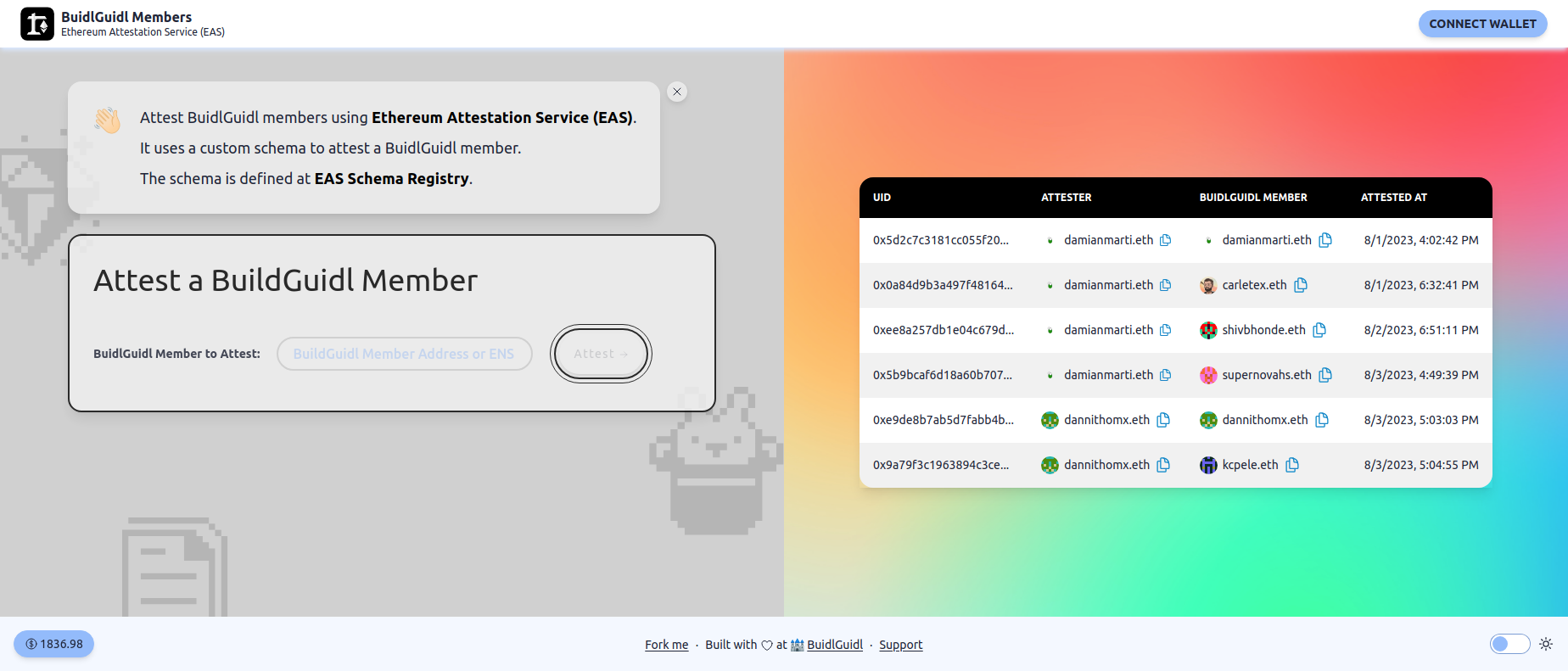 Ethereum Address Service (EAS)