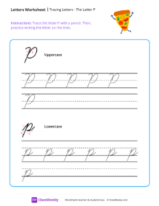 worksheet-Cursive-P