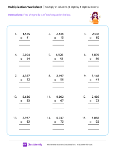 worksheet-Multiply-2-by-4-digits---Catrina