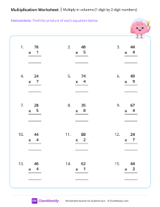 worksheet-Multiply-1-digit-by-2-digits---Idea