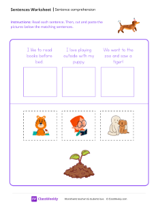 worksheet-Read,-Cut-and-Paste---Birthday-Pup