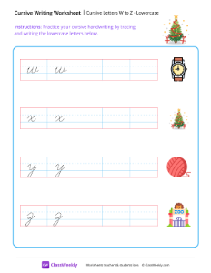 worksheet-Cursive-Letters-W-to-Z---Lowecase