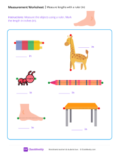 worksheet-Measure-lengths-with-a-ruler-(in)---foot