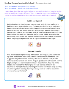 worksheet-Compare-and-contrast---Tiny-Owls