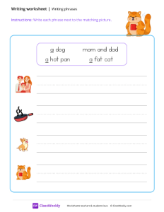 worksheet-Writing-phrases---Cat