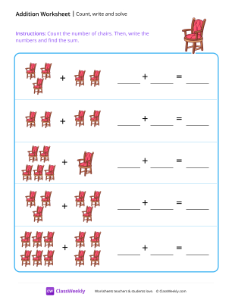 worksheet-Count,-write-and-solve-(up-to-10)---Chair