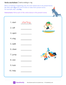 worksheet-Verbs-ending-in-'ing'---Seal