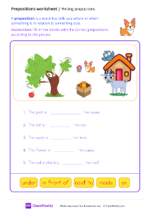 worksheet-Writing-Prepositions---Happy-Pup