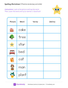 worksheet-Practice-words-(say-and-write)---Star