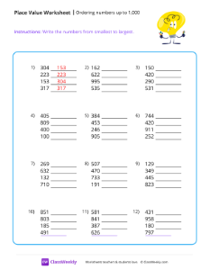 worksheet-Ordering-Numbers-(up-to-1,000)---Light-Bulb