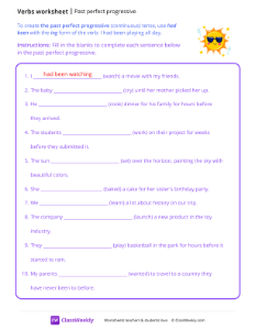 worksheet-Past-Perfect-Progressive---Sun-Shades