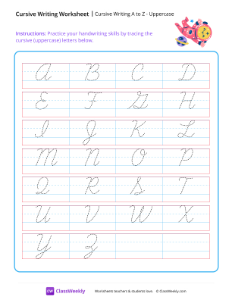 worksheet-Cursive-Writing-A-to-Z---Uppercase