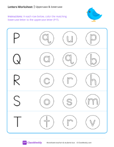 worksheet-Uppercase-&-Lowercase-(P-T)---Blue-Bird