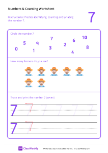 worksheet-Counting-and-Tracing-Numbers:-7