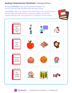 worksheet-Making-predictions---Books