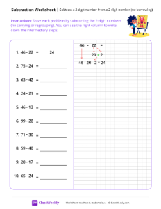 worksheet-Subtract-a-2-digit-number-from-a-2-digit-number-(no-borrowing)---Robot-Drawing