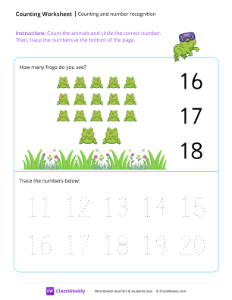 worksheet-Counting-and-number-recognition-(17)---Frog