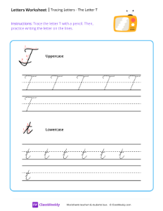 worksheet-Cursive-T