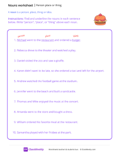worksheet-Person,-place-or-thing---Burger