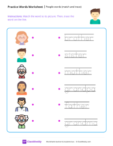 worksheet-People-words-(match-and-trace)---Tommy-Boy