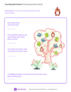 worksheet-Counting-questions-(birds)---Red-Bird
