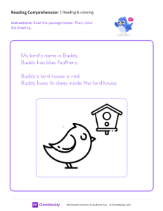 worksheet-Read-and-Color---Sleepy-Bird