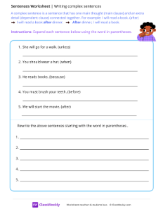 worksheet-Writing-complex-sentences---Teeth