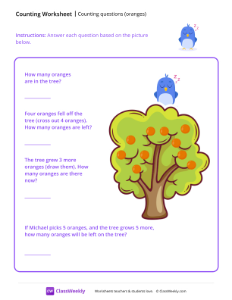 worksheet-Counting-questions-(oranges)---Blue-Bird