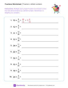 worksheet-Fraction-x-Whole-Numbers---Shopping