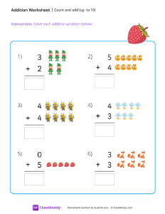 worksheet-Count-and-add-(up-to-10)---Strawberry