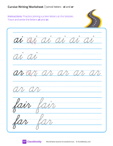 worksheet-Cursive-Joins---ai-and-ar