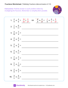 worksheet-Multiply-Fractions-(Denominators-2-12)---New-Worlds