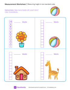 worksheet-Measuring-Height-in-Non-standard-Units---Beach-Ball