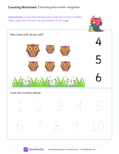 worksheet-Counting-and-number-recognition-(6)---Owl