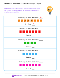 worksheet-Subtract-by-crossing-out-objects---Silly