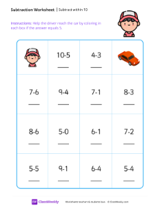 worksheet-Subtract-within-10---Boy