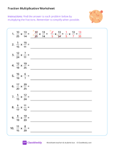 worksheet-Multiply-Fractions-(Denominators-2-25)---Orange-Planet