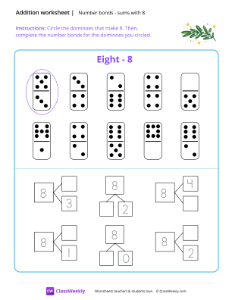 worksheet-Number-bonds-(sums-with-8)---Branch