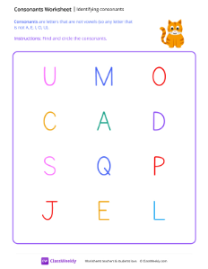 worksheet-Identifying-Consonants---Cat