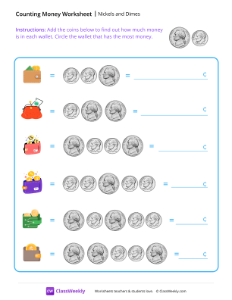 worksheet-Counting-Money---Nickels-and-Dimes