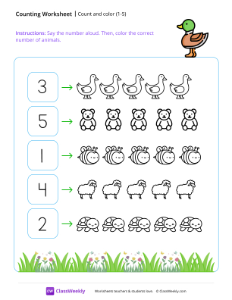 worksheet-Counting-and-coloring-(1-5)---Duck