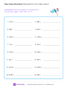 worksheet-Expanded-form-(3-and-4-digit-numbers)---Net