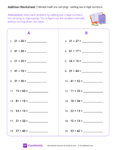 worksheet-Mental-Math:-Adding-two-2-digit-Numbers-(no-carrying)---Notebooks