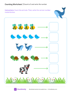 worksheet-Count-to-5-and-write-the-number---Whale