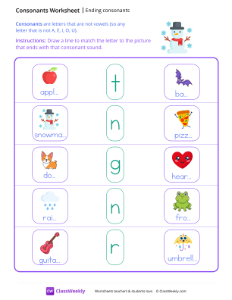 worksheet-Ending-Consonants---Snowman