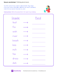 worksheet-Writing-Plural-Nouns---Bowling