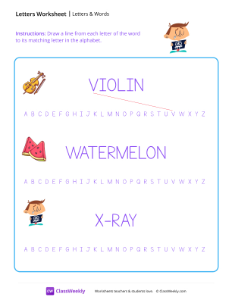 worksheet-Letters-&-Words---X-ray